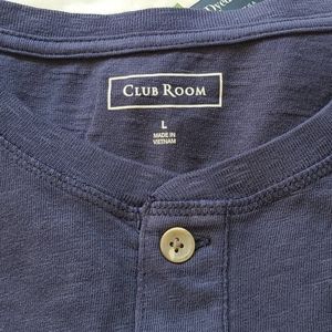 Club Rm Henley long-sleeve navy blue